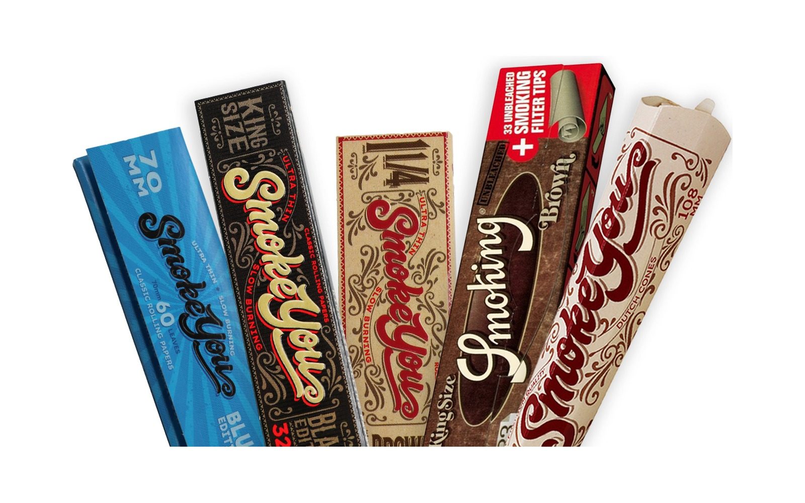 Artículos de fumador: Librillos de papel de liar Smokeyou y Smoking